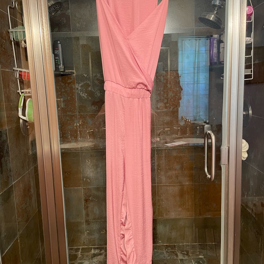 Elegant Pink Maxi Dress